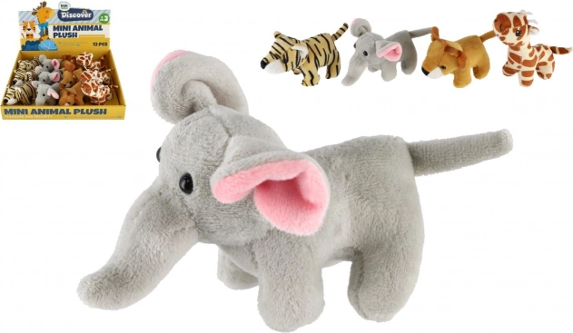 Pluszowe zwierzątka z safari i ZOO 10–15 cm, mix gatunków