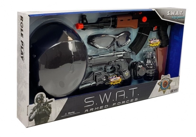 Zabawka Dziecięcy S.W.A.T. Zestaw Z Pistoletami i Hełmem