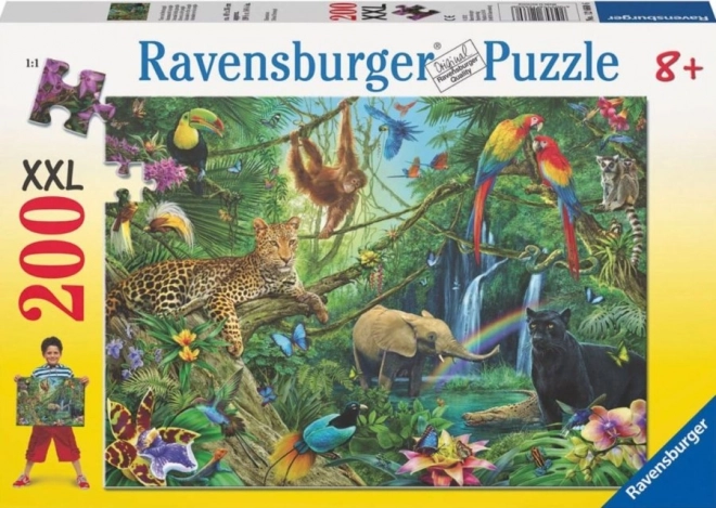 Puzzle Zwierzęta w Dżungli 200 elementów od Ravensburger