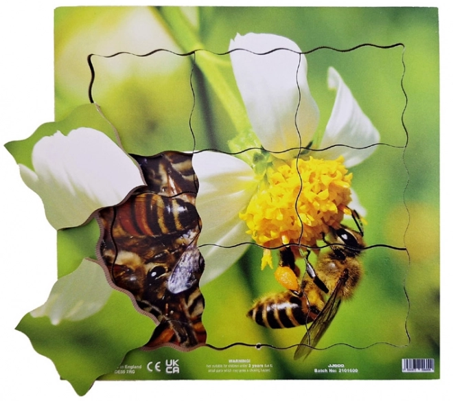 Just Jigsaws 600 Pszczoła – drewniane warstwowe puzzle