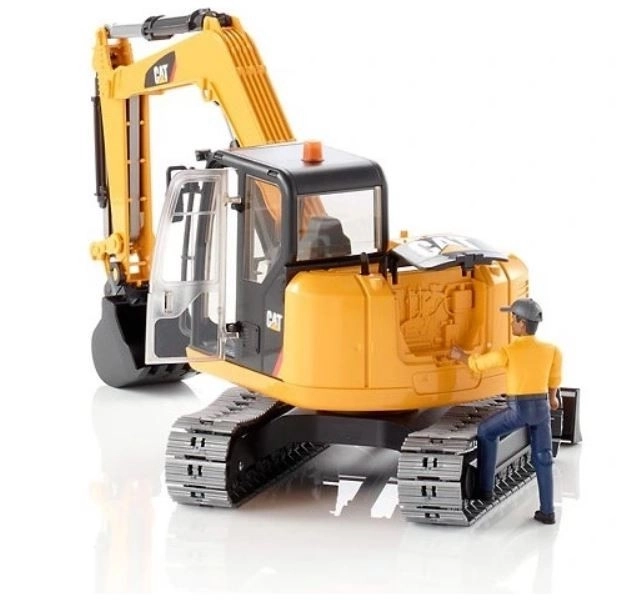 Bruder Minikoparka CAT z figurką