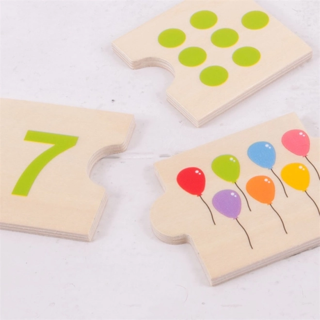 Bigjigs Toys Edukacyjne puzzle do liczenia
