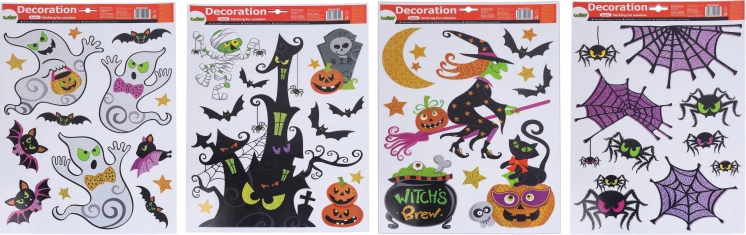 Dekoracje okienne Halloween 41 × 29 cm
