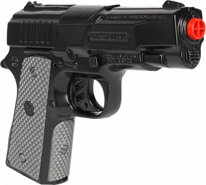 Policyjny pistolet czarny metalowy 8 sztuk