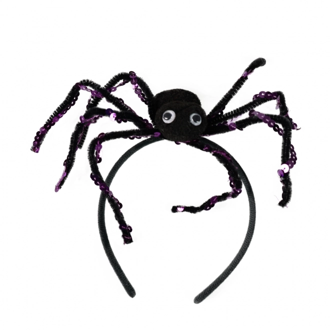 Opaska halloween z czarnym pająkiem