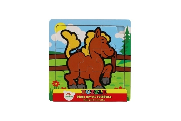 Mini puzzle Moje pierwsze zwierzątka - 9 elementów