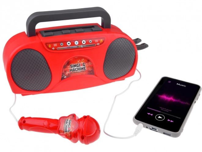 Dziecięce radio z bezprzewodowym głośnikiem i mikrofonem