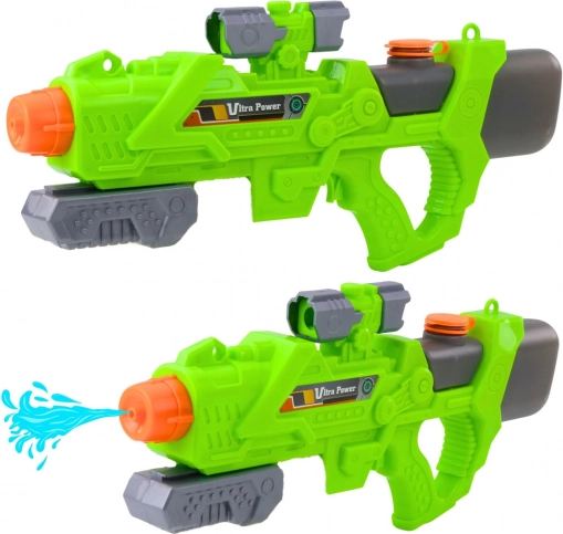 Mechaniczny pistolet na wodę 550 ml zielony