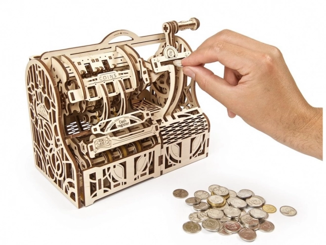 Ugears 3D drewniane mechaniczne puzzle Kasa