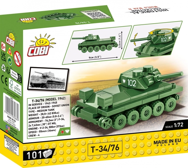 Zestaw klocków Czołgu T-34/76