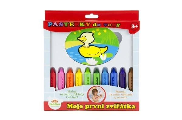 Kredki do kąpieli - Moje pierwsze zwierzątka 10 sztuk