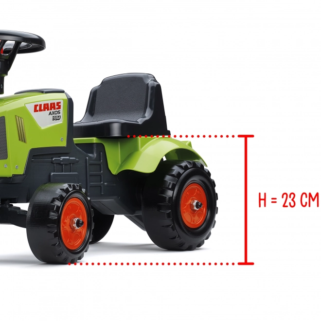 Odpychacz - traktor Claas z kierownicą i przyczepą