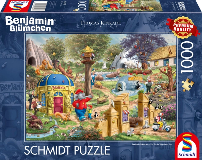 Puzzle Benjamin Kvítko: Dzień w Zoo Neustadt 1000 części