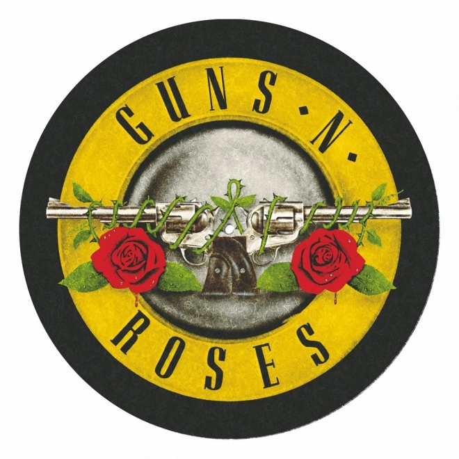 Mata na gramofon z motywem Guns and Roses