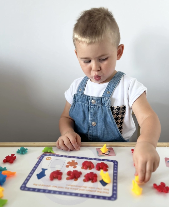 Woopie edukacyjny zestaw Montessori do nauki liczenia i sortowania kolorów Świat Morski 111 szt.