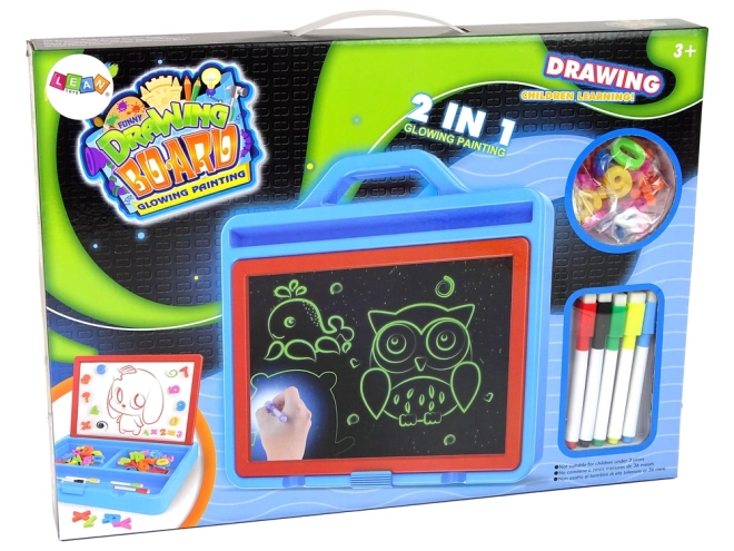 Magnetyczna tablica do rysowania Glowing Paint 2w1
