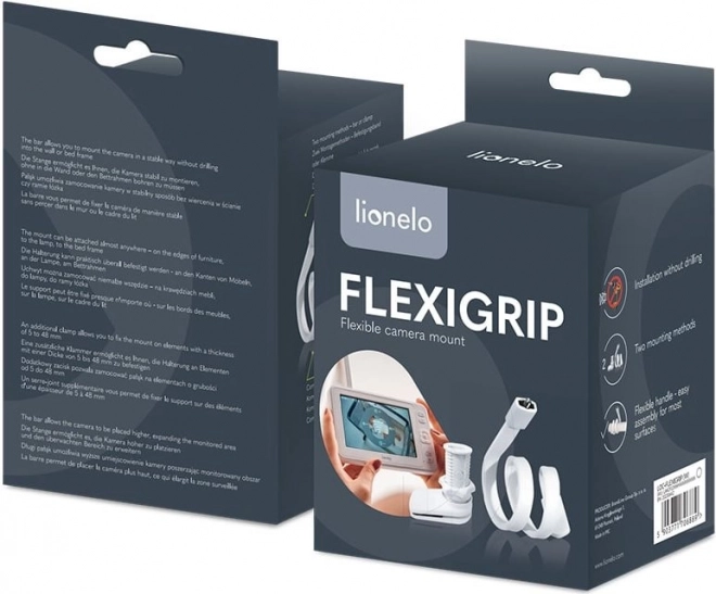 LIONELO Uniwersalny uchwyt na kamerę Flexi Grip Biały