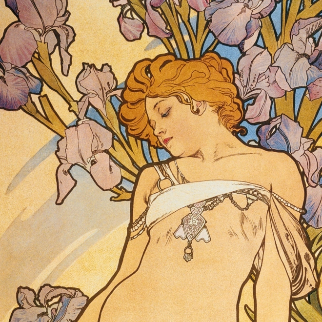 Kalendarz notatnikowy Alfons Mucha 2026