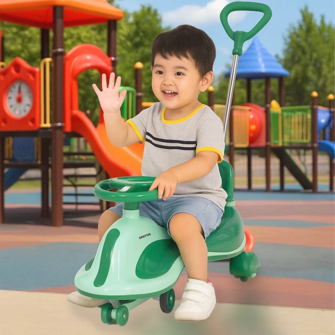 Zielony jeżdżący zabawka Swing Fix dla dzieci