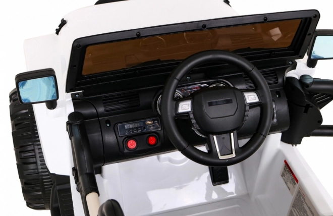 Dziecięcy samochodzik elektryczny All Terrain Jeep Biały