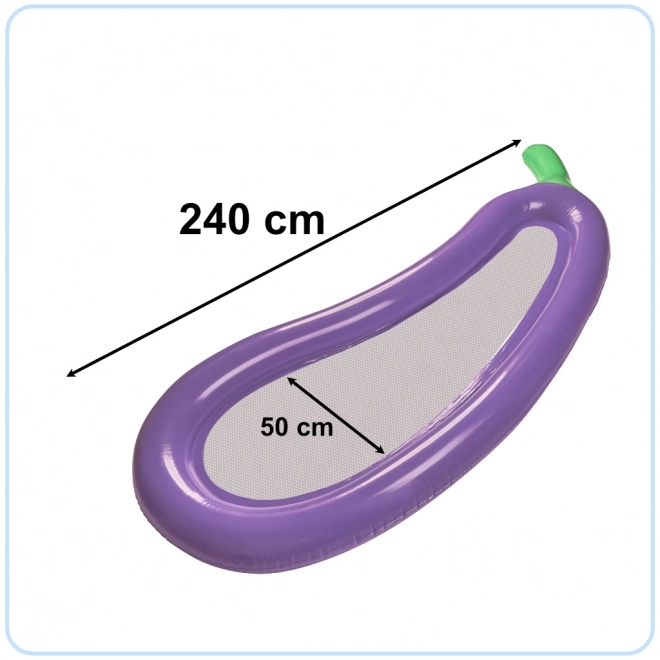 Dmuchany materac bakłażan siatka 240cm
