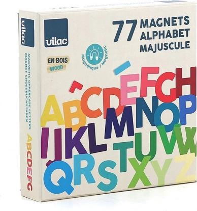 Vilac Drewniana magnetyczna abeceda duże litery