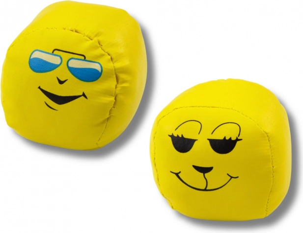 Miękkie Piłki Sportowe Emotikony Zestaw 6 szt. 7 cm