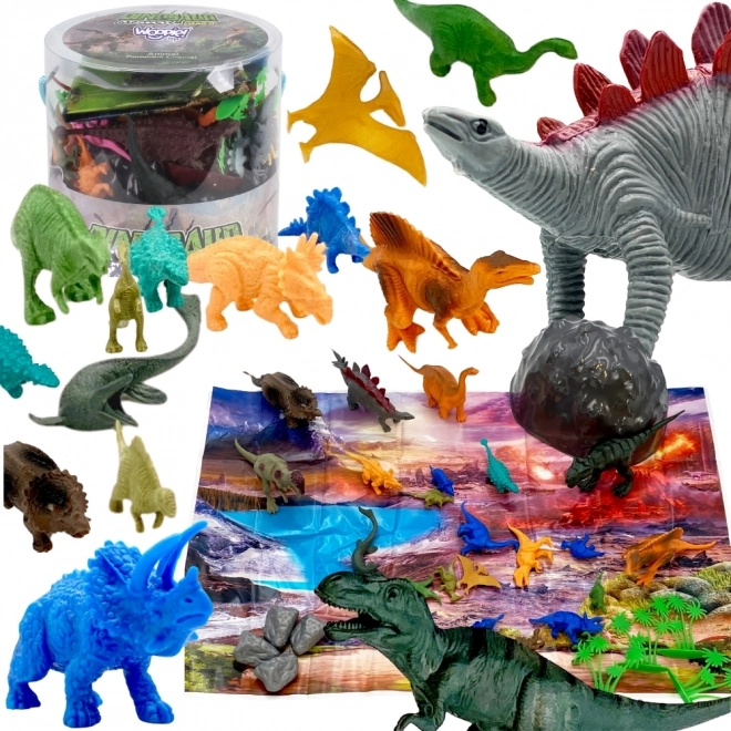 Zestaw figurek Dinozaurów 34 szt. WOOPIE