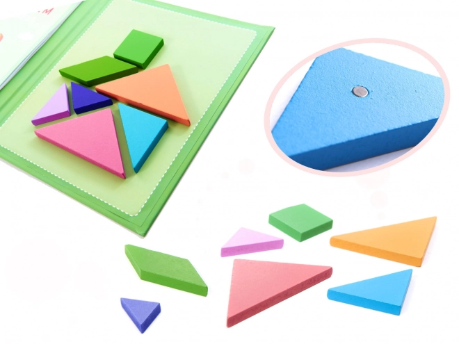 Magnetyczne puzzle 3D bloki tangramów