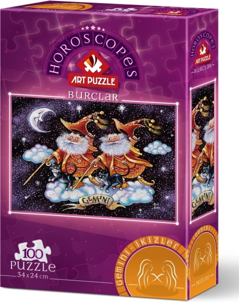 ART PUZZLE Bliźnięta – znak zodiaku, 100 elementów