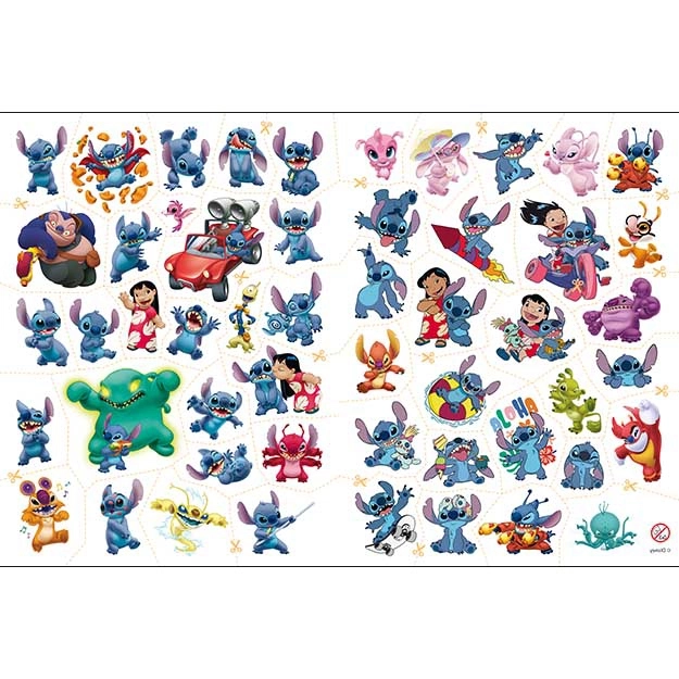 Kolorowanka z tatuażami Lilo & Stitch