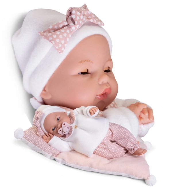 Antonio Juan 14363 BIMBA - lalka bobas z dźwiękami i miękkim materiałowym ciałem - 37 cm