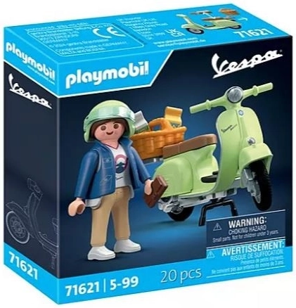Zestaw figurek Vespa 1969 150 Sprint Veloce jasnozielona