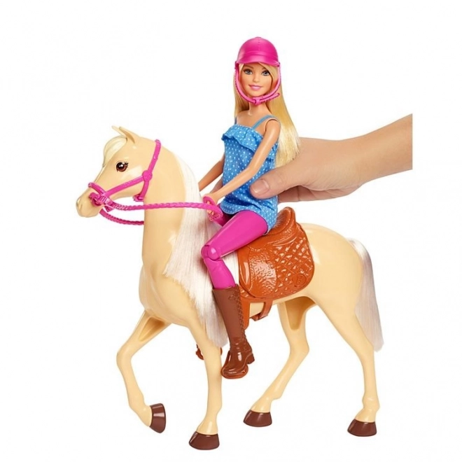 Barbie zestaw jeździecki z koniem