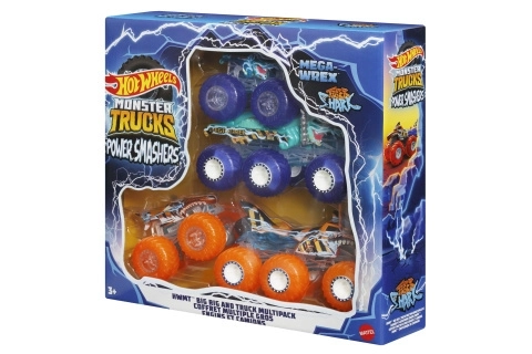 Zestaw samochodów Hot Wheels Monster Trucks Power Smashers
