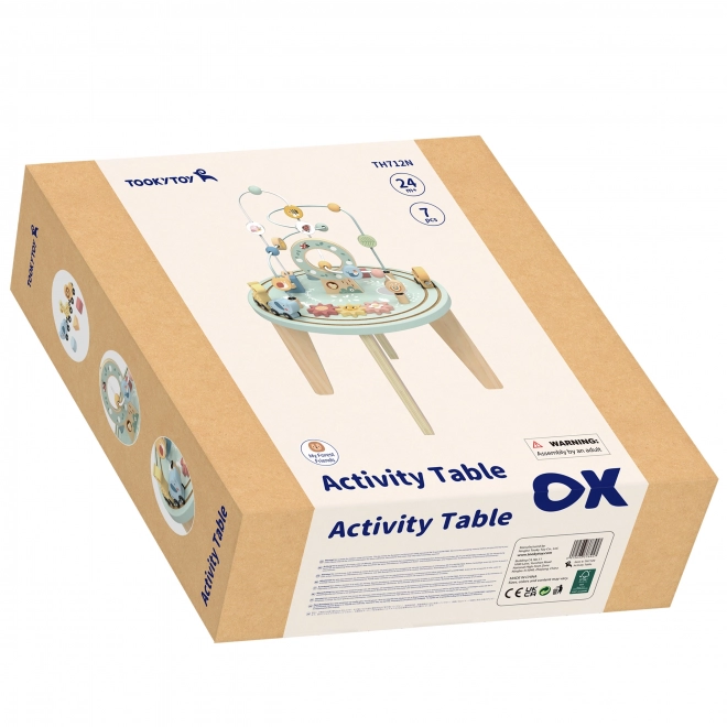 Drewniany stół Montessori z aktywnościami TOOKY TOY