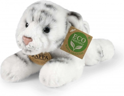 Rappa pluszowy biały tygr leżący 17 cm eco-friendly