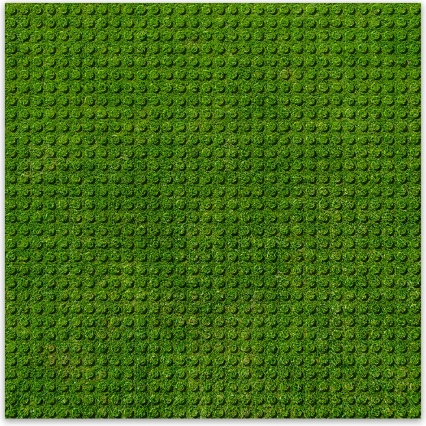 BRIXIES Plus designerska podkładka do budowy trawa 25,5 x 25,5 cm