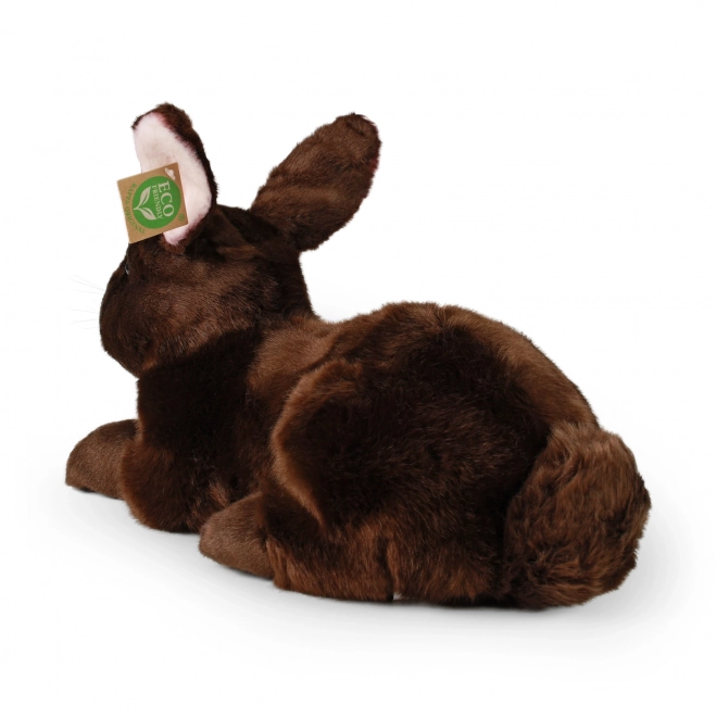Pluszowy królik brązowy leżący 36 cm ECO-FRIENDLY