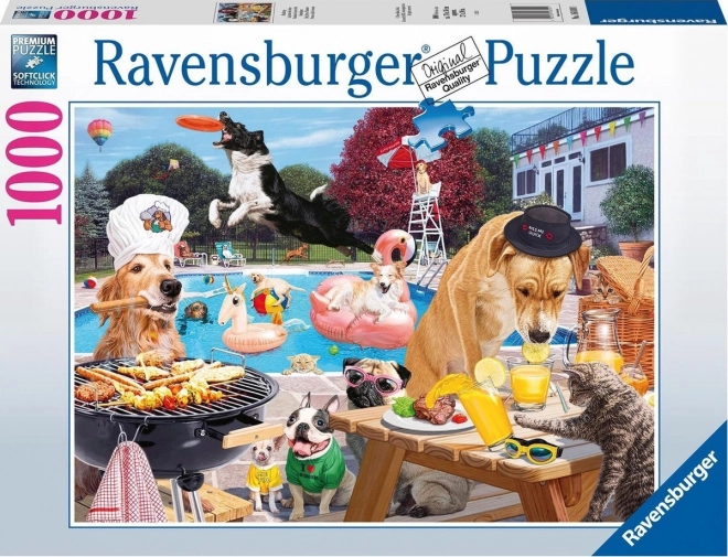 Puzzle Psie letnie dni 1000 elementów
