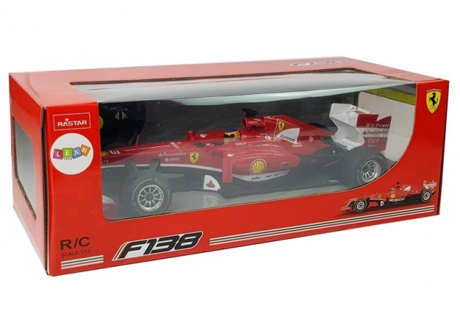 Wyścigowy samochód Formuły 1 Ferrari F138 czerwony 1:12