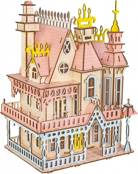 Woodcraft drewniane puzzle 3D – okazała willa