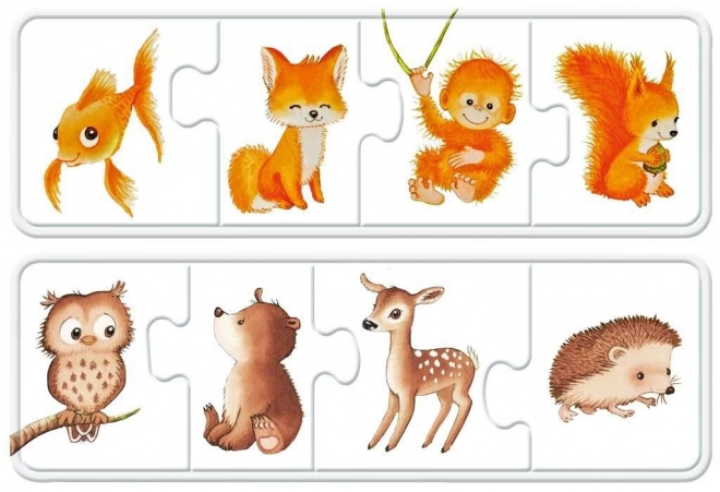 Moje pierwsze puzzle Kolorowe zwierzątka
