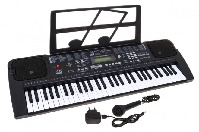Klawiatura z mikrofonem dla dzieci 5+ Taktometr USB MP3 Radio - Model nr 6152