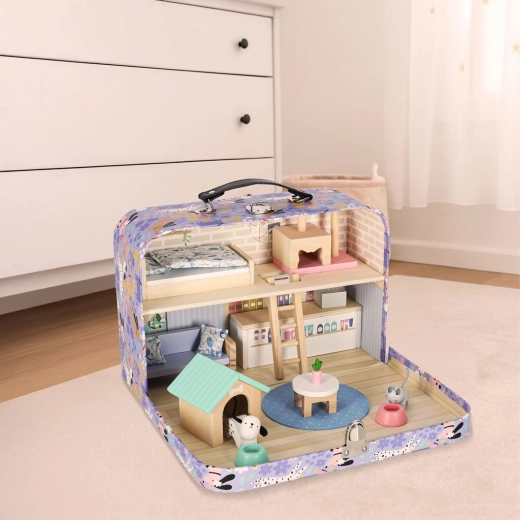 Dwupoziomowe mini mieszkanko z bogatym wyposażeniem