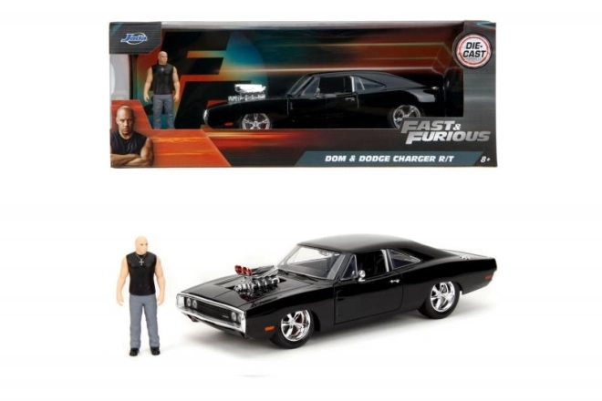 Szybcy i wściekli auto 1970 Dodge Charger 1:24 + figurka Dominica Toretta