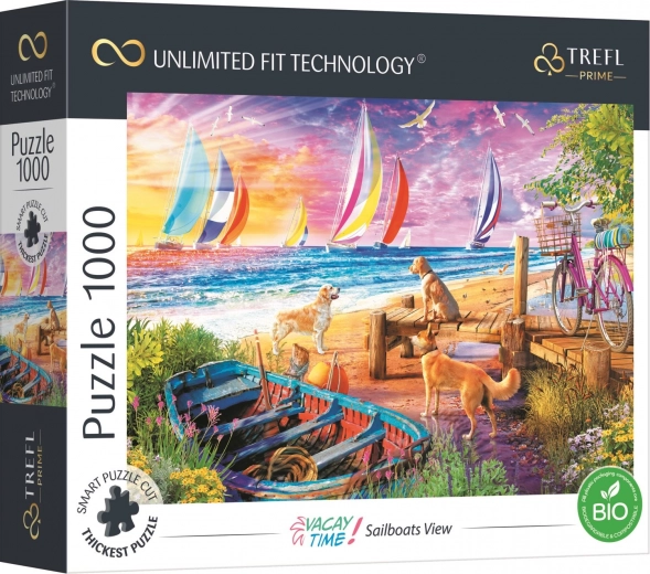 Trefl puzzle UFT Vacay Time – widok na żaglówki 1000 elementów