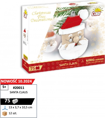 Cobi klocki Santa Claus świąteczna ozdoba