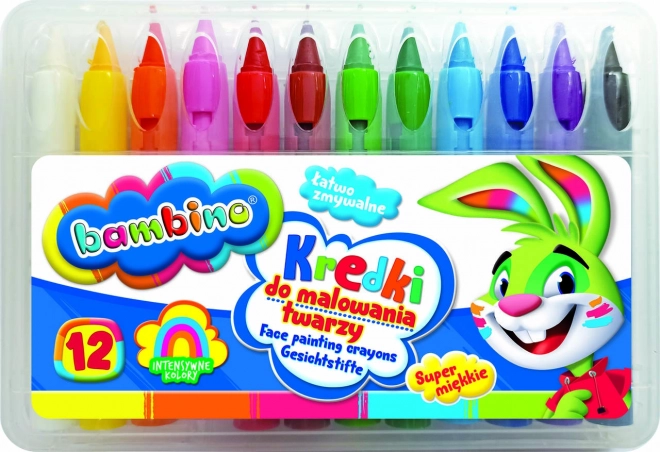 Kredki do malowania twarzy Bambino - 12 sztuk