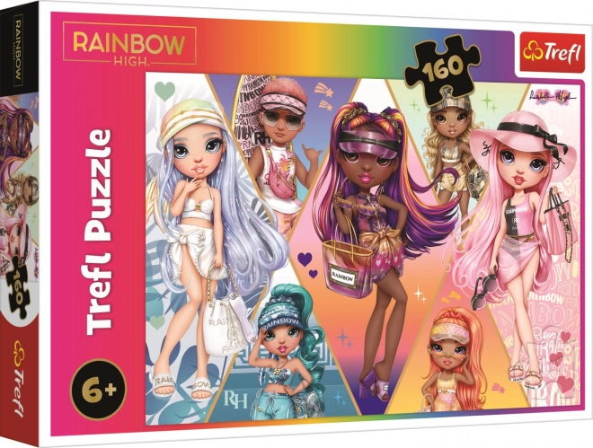 TREFL Puzzle Rainbow High: Szczęśliwe przyjaciółki 160 elementów